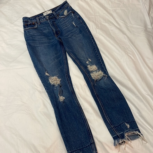 Abercrombie curve love skinny high rise jeans 24Reg - Picture 1 of 8
